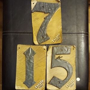 Estate Cast Aluminum House Number Plaques
